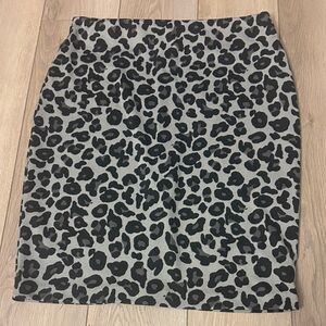 Leopard Print Women's Skirt